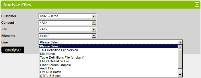 Analyse Files